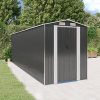 Haveskur 192x606x223 cm galvaniseret stål antracitgrå