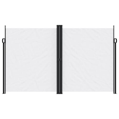 Sammenrullelig sidemarkise 200x600 cm hvid
