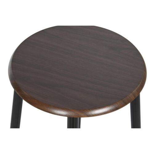 Spisebordsæt med 2 stole Brun Sort Metal Træ MDF 80 x 50 x 84 cm