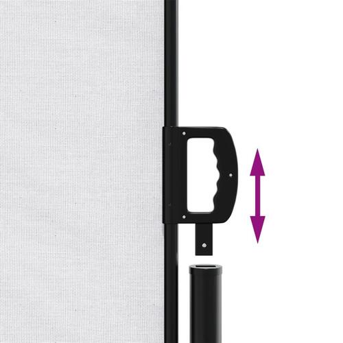 Sammenrullelig sidemarkise 200x600 cm hvid