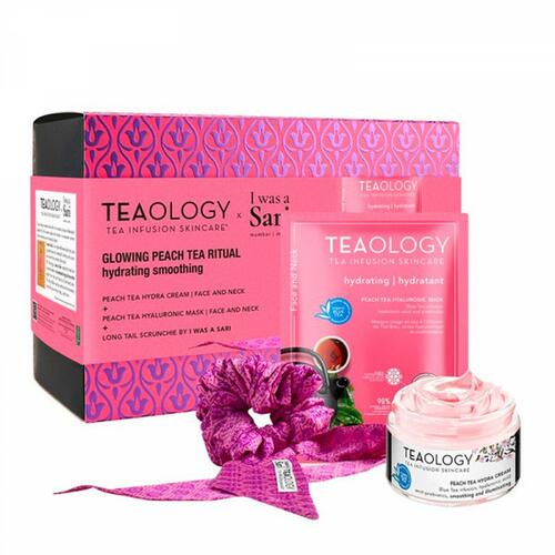 Kosmetiksæt Teaology Fersken-te 3 Dele