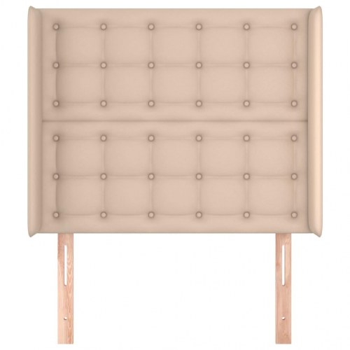 Sengegavl med kanter 83 x 16 x 118/128 cm - cappuccino