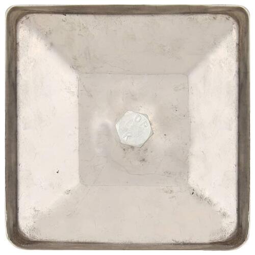 Kugleformede stolpehætter 6 stk. 101x101 mm rustfrit stål
