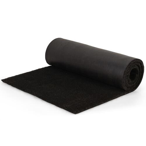 Dørmåtte coir 17 mm 190 x 200 cm sort