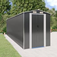 Haveskur 192x689x223 cm galvaniseret stål antracitgrå