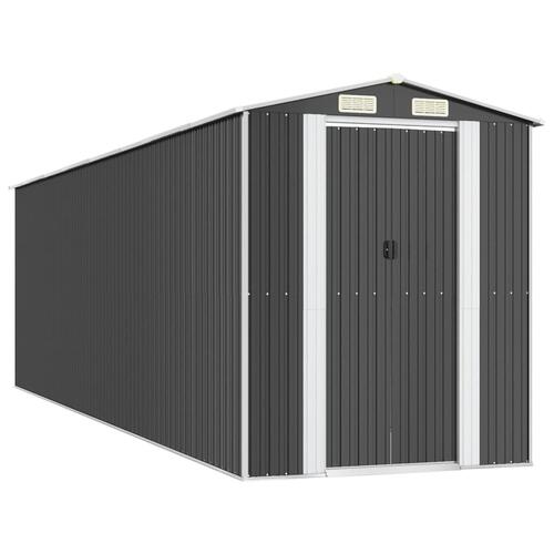 Haveskur 192x689x223 cm galvaniseret stål antracitgrå