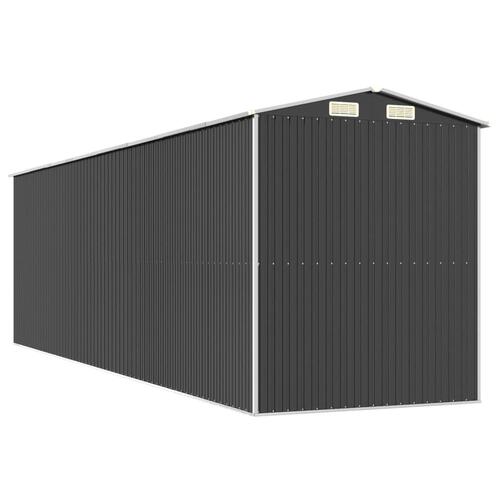 Haveskur 192x689x223 cm galvaniseret stål antracitgrå
