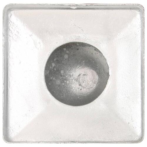 Globusformet stolpehætte 6 stk. 101x101 mm galvaniseret metal