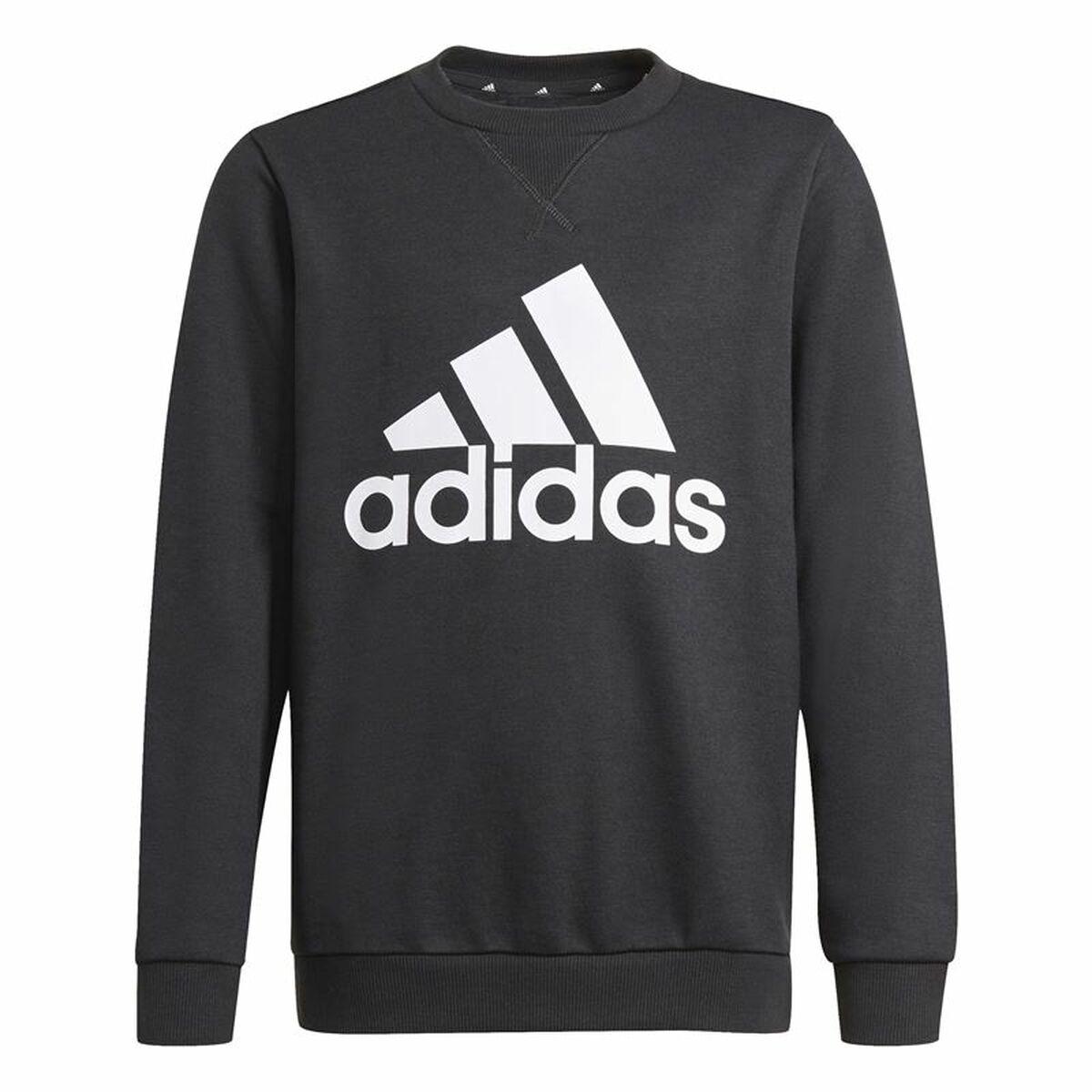 Sweaters uden Hætte til Børn Adidas Essentials Sort 7-8 år