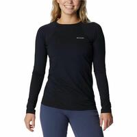 Langærmet T-shirt til Kvinder Columbia Midweight Sort XS