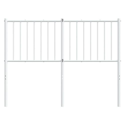 Sengegavl 120 cm metal hvid