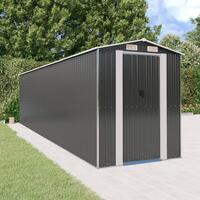 Haveskur 192x772x223 cm galvaniseret stål antracitgrå