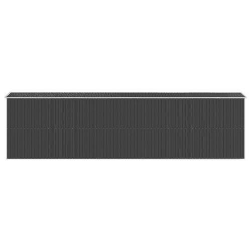 Haveskur 192x772x223 cm galvaniseret stål antracitgrå