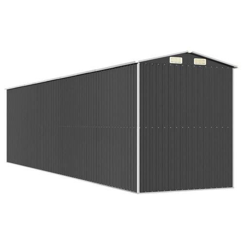 Haveskur 192x772x223 cm galvaniseret stål antracitgrå