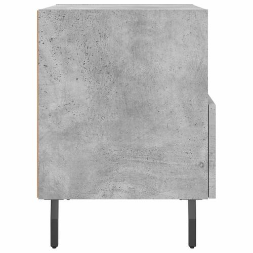 Sengeborde 2 stk. 40x35x47,5 cm konstrueret træ betongrå