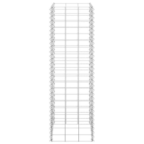 Gabion-højbede 3 stk. 30x30x100 cm jern