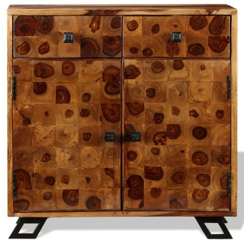 Skænk massivt akacietræ 65 x 35 x 65 cm