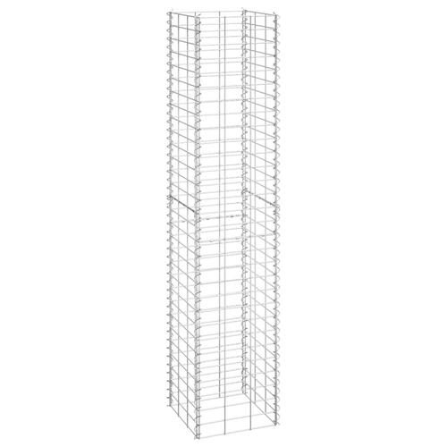 Gabion-højbede 3 stk. 30x30x150 cm jern
