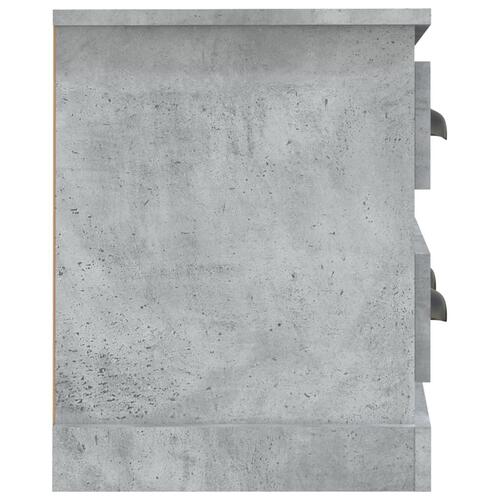 Tv-bord 100x35,5x45 cm konstrueret træ betongrå