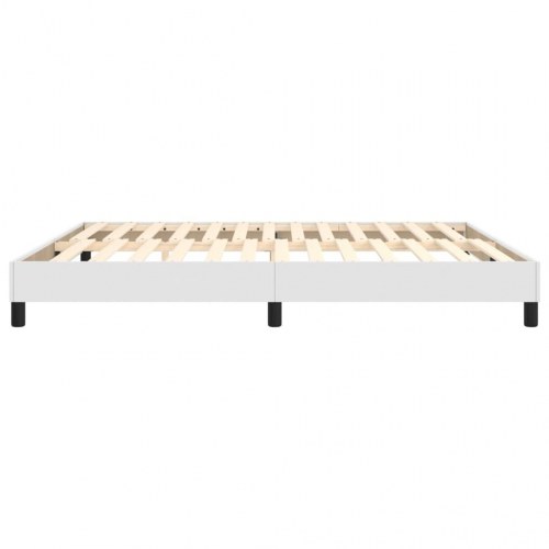 Sengeramme 180x200 cm kunstlæder hvid