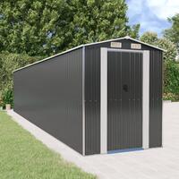 Haveskur 192x938x223 cm galvaniseret stål antracitgrå