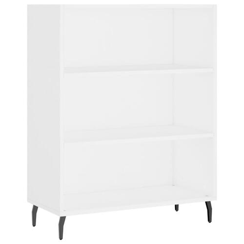 Højskab 69,5x34x180 cm konstrueret træ hvid