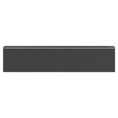Haveskur 192x938x223 cm galvaniseret stål antracitgrå