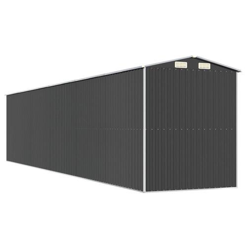 Haveskur 192x938x223 cm galvaniseret stål antracitgrå