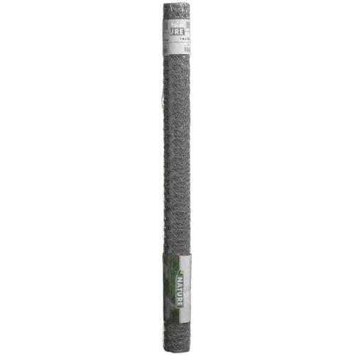 Nature sekskantet trådnet 0,5x2,5 m 25 mm galvaniseret stål
