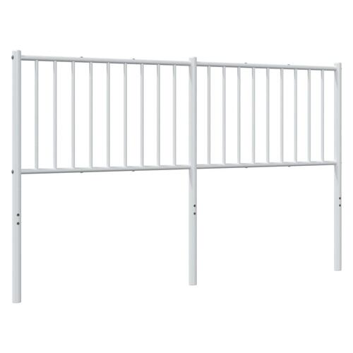 Sengegavl 150 cm metal hvid