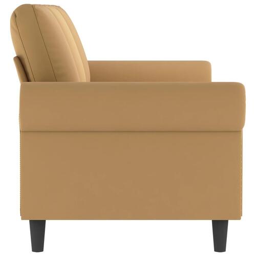 3-personers sofa 180 cm fløjl brun