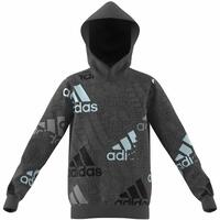 Unisex Hættetrøje Adidas Performance Mørkegrå 7-8 år