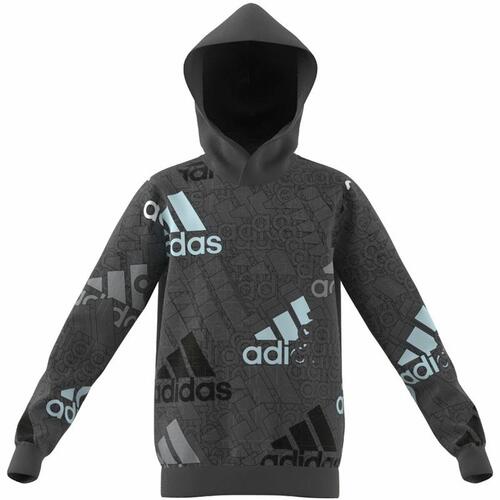 Unisex Hættetrøje Adidas Performance Mørkegrå 7-8 år