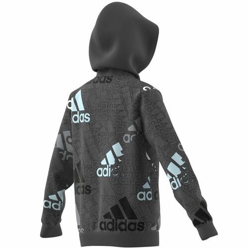 Unisex Hættetrøje Adidas Performance Mørkegrå 7-8 år