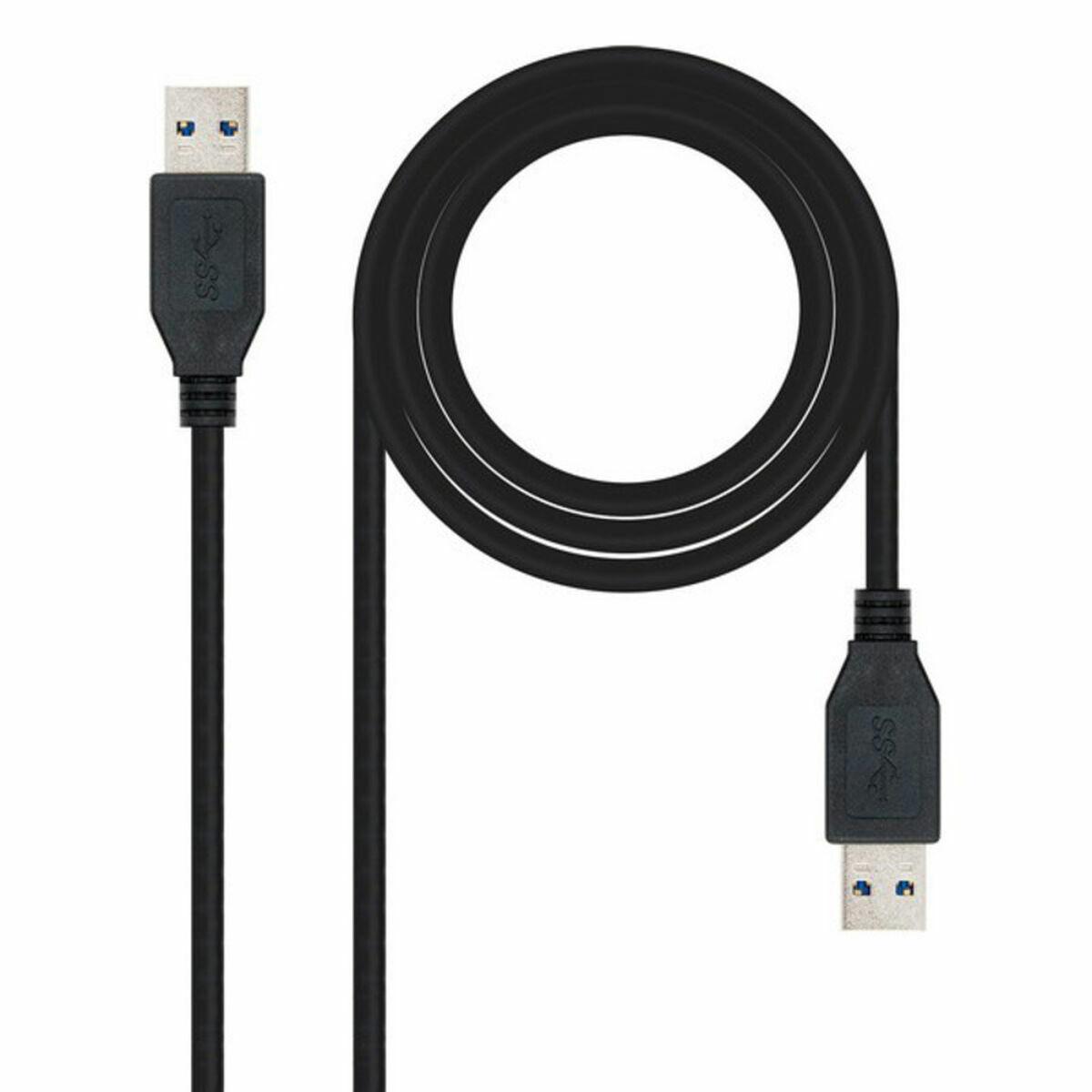 NANOCABLE USB 3.0 A til A-kabel - Sort, 2 m