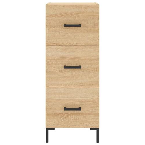 Skab 34,5x34x180 cm konstrueret træ sonoma-eg