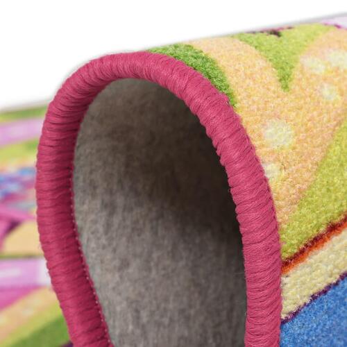 Legetæppe loop-pile 80 x 120 cm sødt bymønster