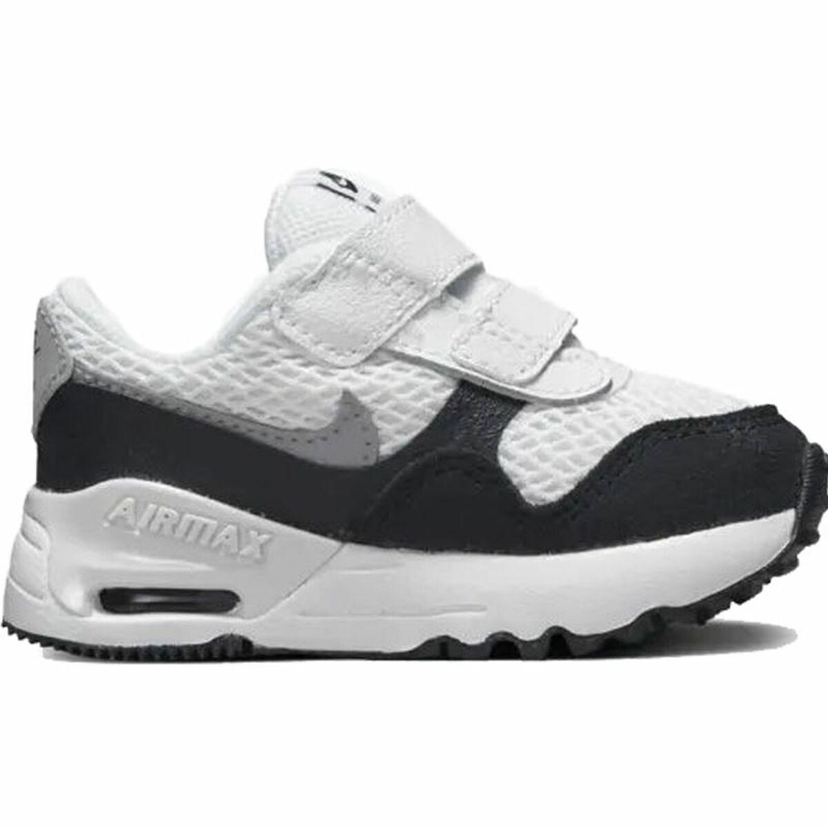 Sportssko til baby Nike Air Max Systm Sort Hvid 22