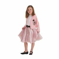 Kostume til børn Pink Lady 50s (3 Dele) 7-9 år