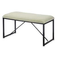 Bænk Grøn Metal Klæde 81 x 42 x 38 cm
