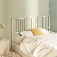 Sengegavl 160 cm metal hvid