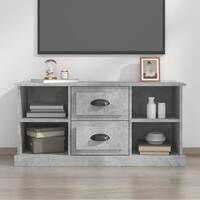 Tv-bord 99,5x35,5x48 cm konstrueret træ betongrå