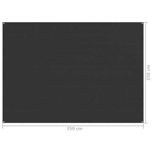 Telttæppe 250x350 cm antracitgrå