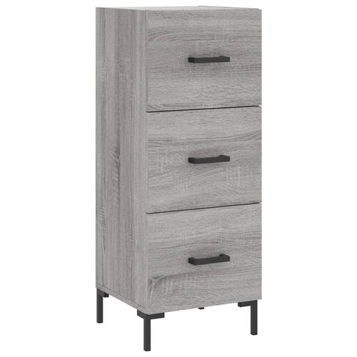 Højskab 34,5x34x180 cm konstrueret træ grå sonoma-eg