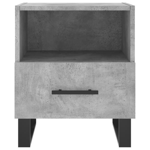Sengeborde 2 stk. 40x35x47,5 cm konstrueret træ betongrå