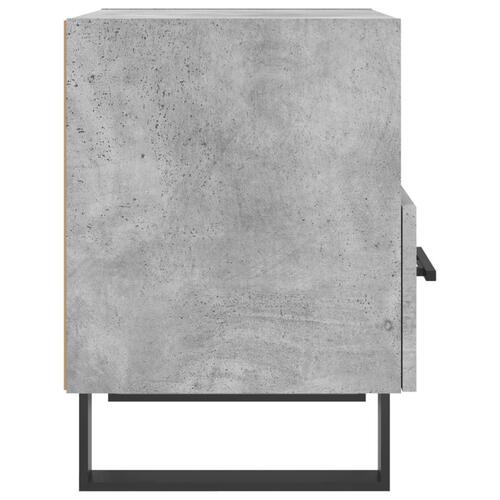 Sengeborde 2 stk. 40x35x47,5 cm konstrueret træ betongrå