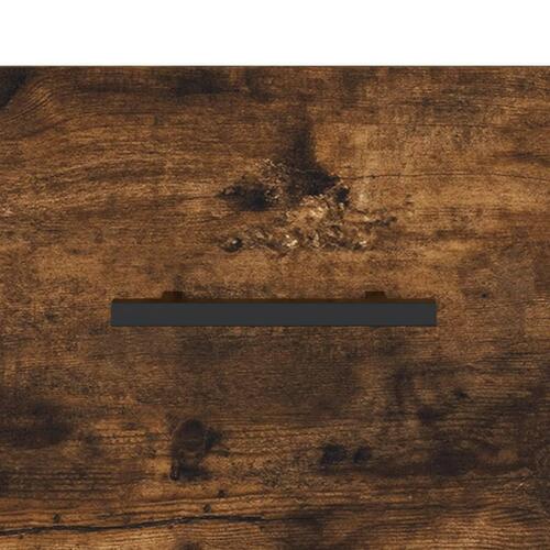 Sengeborde 2 stk. 40x35x47,5 cm konstrueret træ røget egetræ