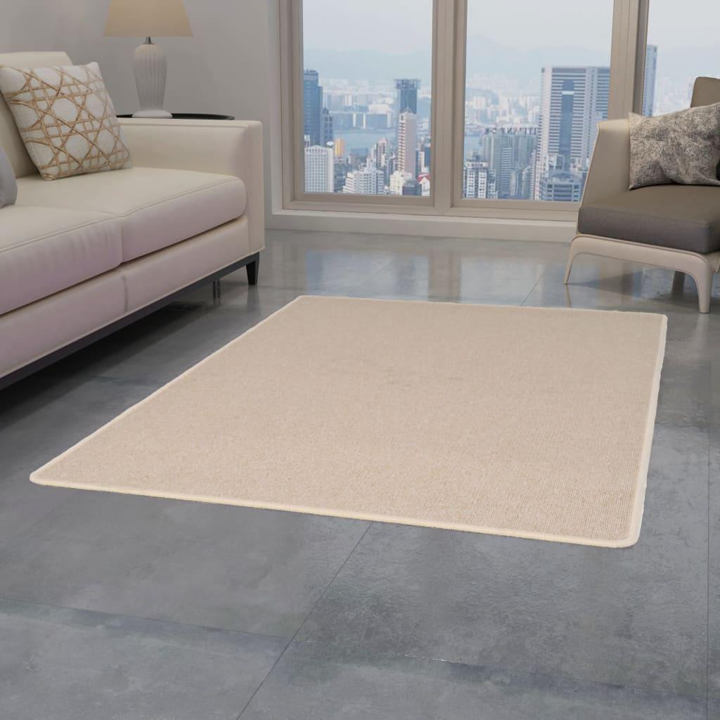Tæppe tuftet 120 x 180 cm beige