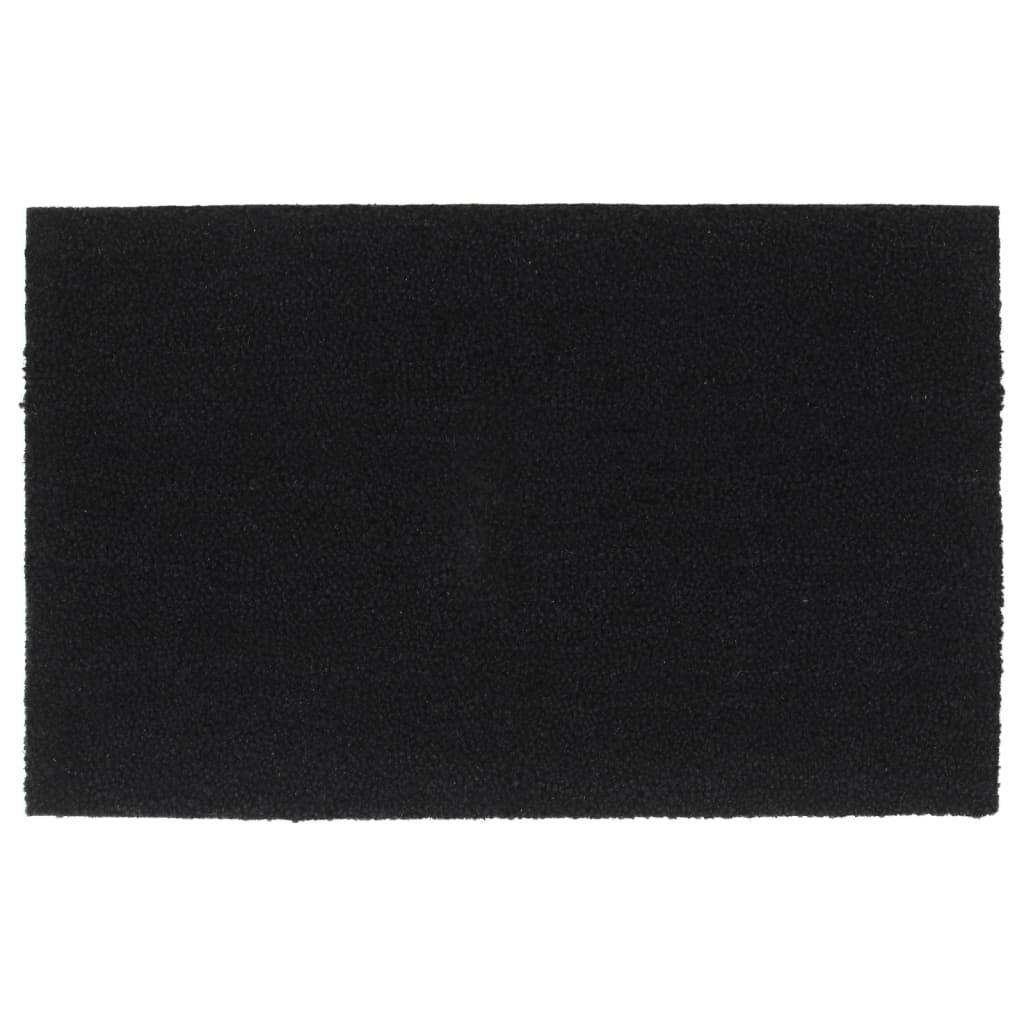 Dørmåtte 50x80 cm tuftet coir sort