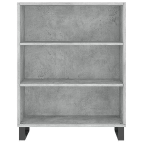 Højskab 69,5x34x180 cm konstrueret træ betongrå